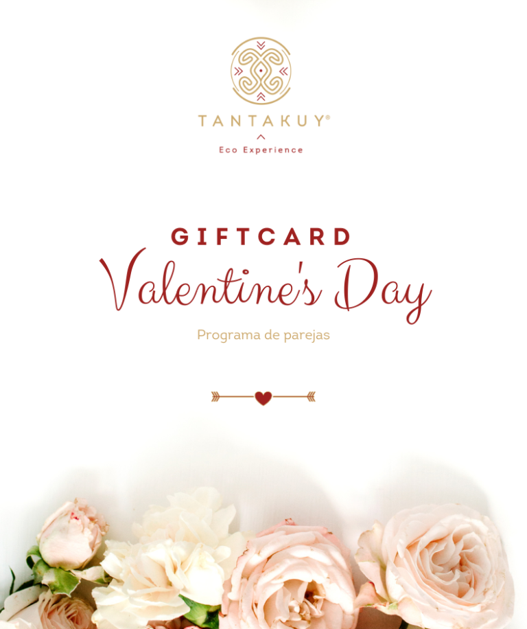 Celebra el amor con estilo en el Hotel Tantakuy con la Giftcard de San Valentín que incluye alojamiento, gastronomía especial, servicios de wellness en pareja y regalos sorpresa.